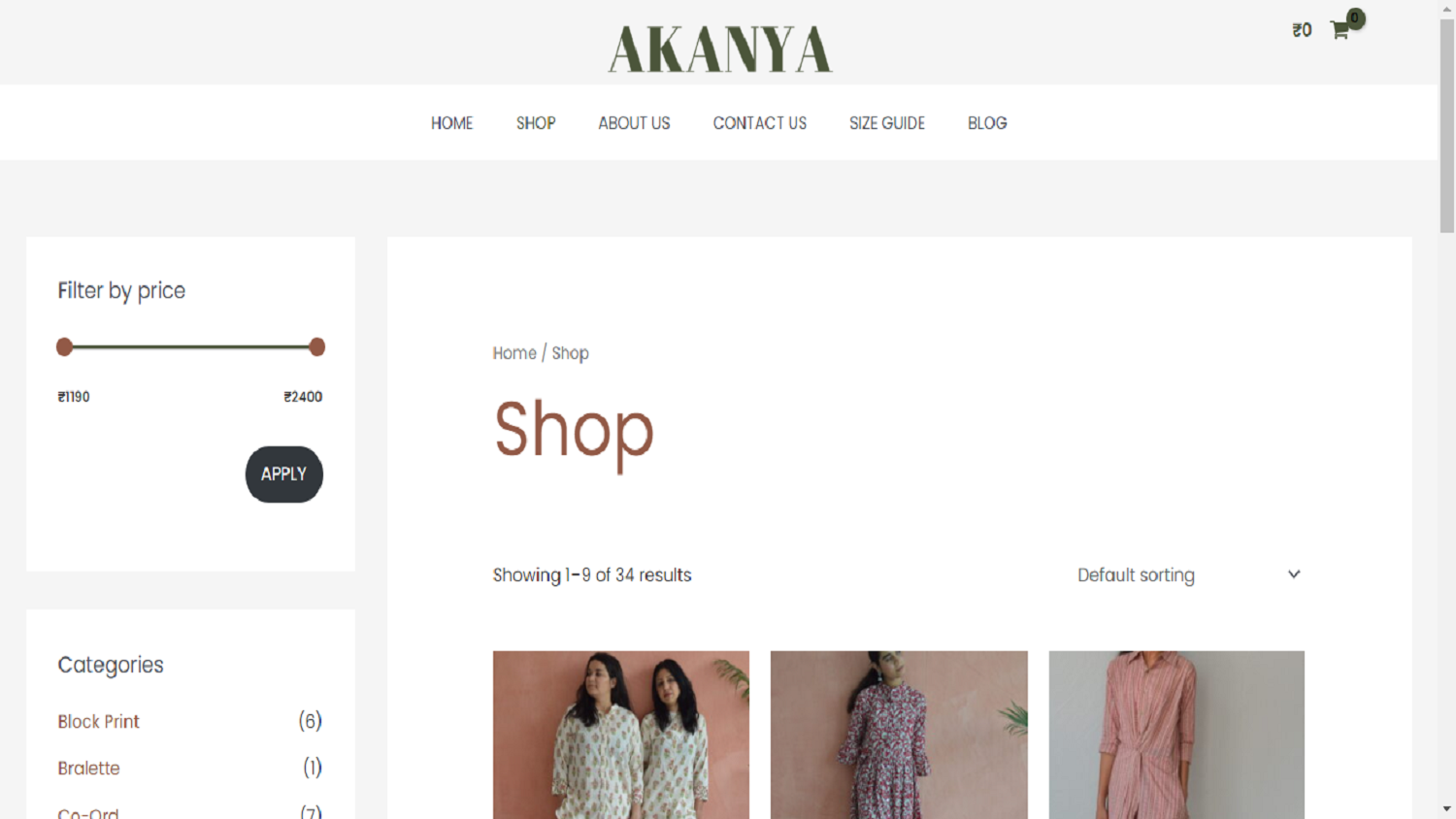 akanya Ecommerce Brand